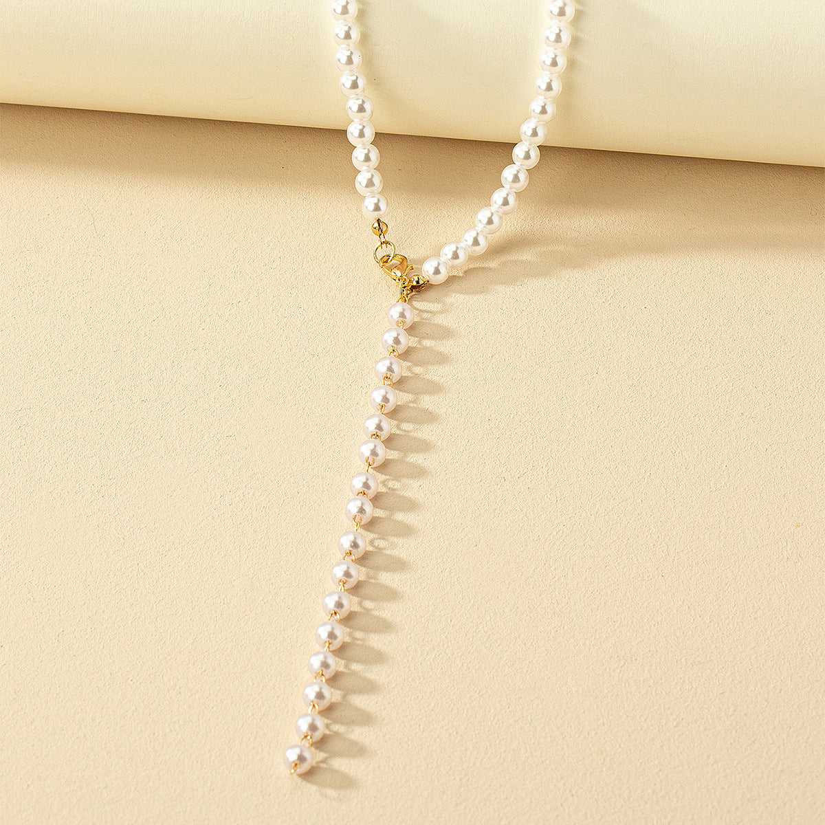 Pearl Tassel Y-shaped Necklace