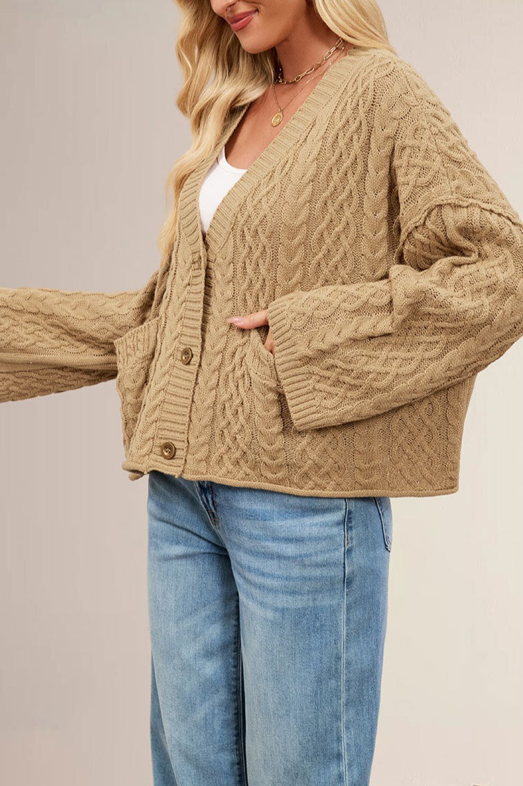 Cable Knit Oversized Cardigan 2