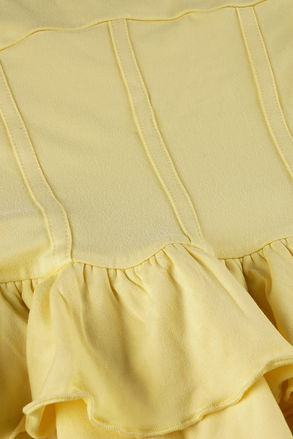 Halter Ruffle Hem Mini Dress