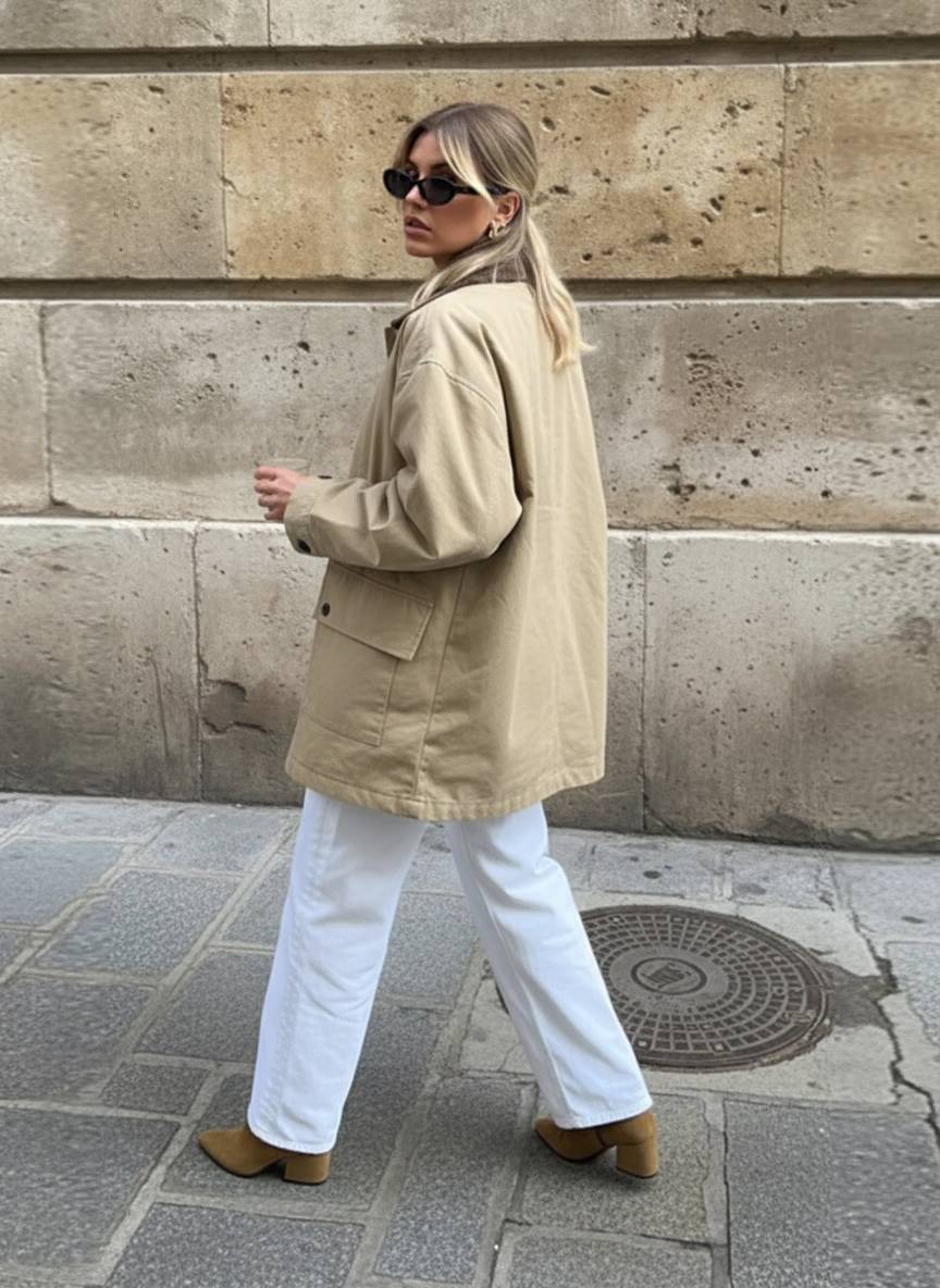 Casual Solid Bomber Jacket