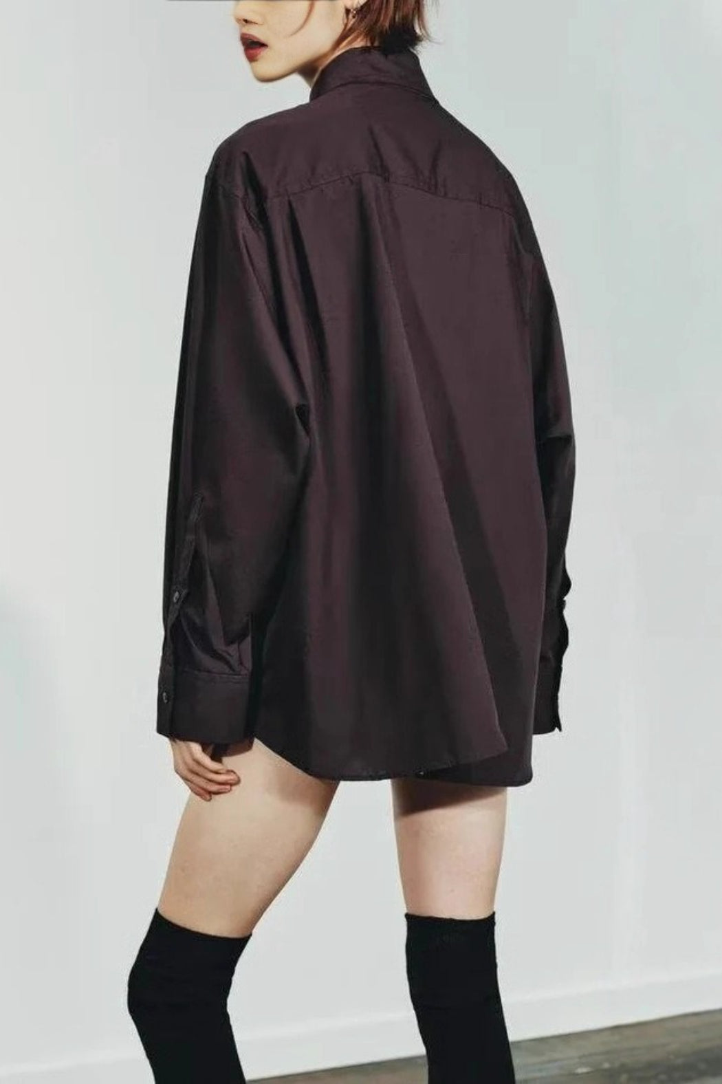 Chic Poplin Scarf Detail Blouse