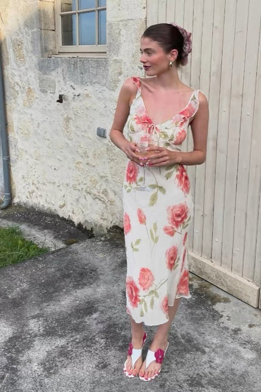 Floral Cami French Style Party Dress