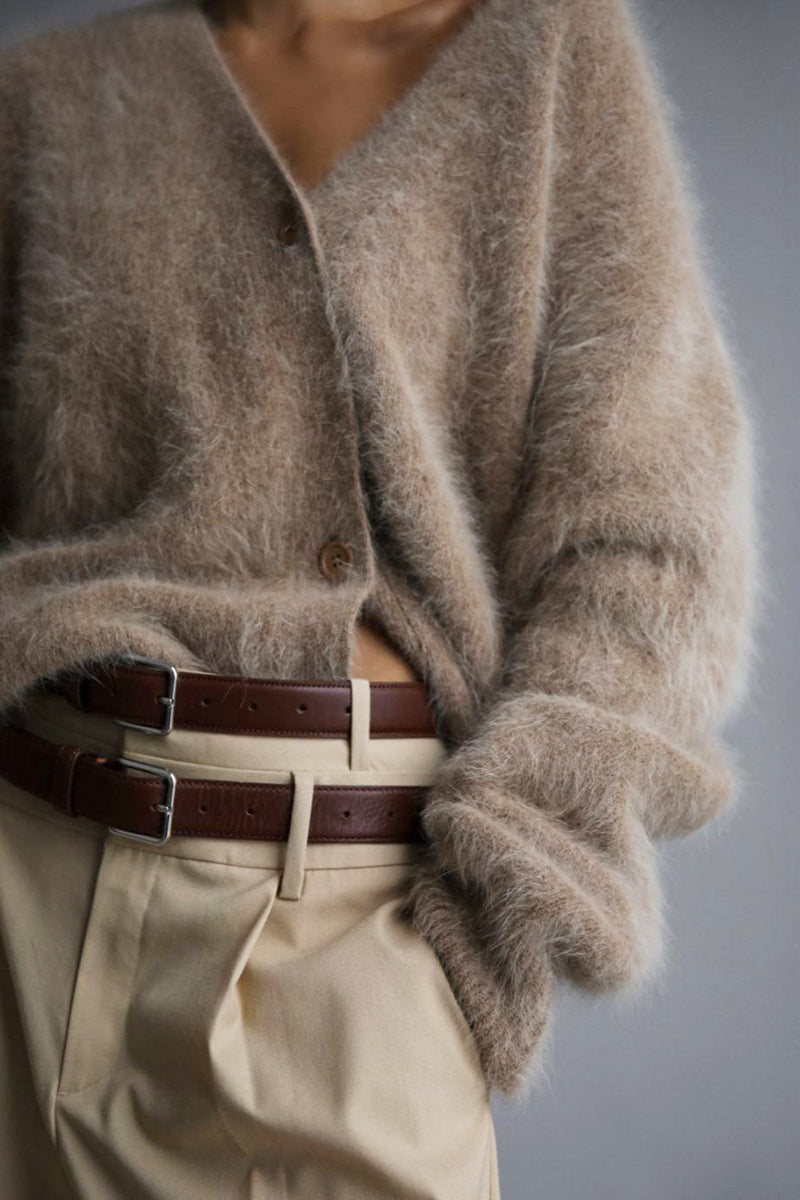 Chic Faux Fur Long Sleeve Cardigan for Effortless Style