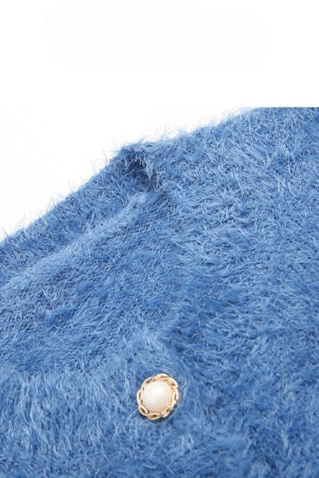 Oversized Short Knit Cardigan 8