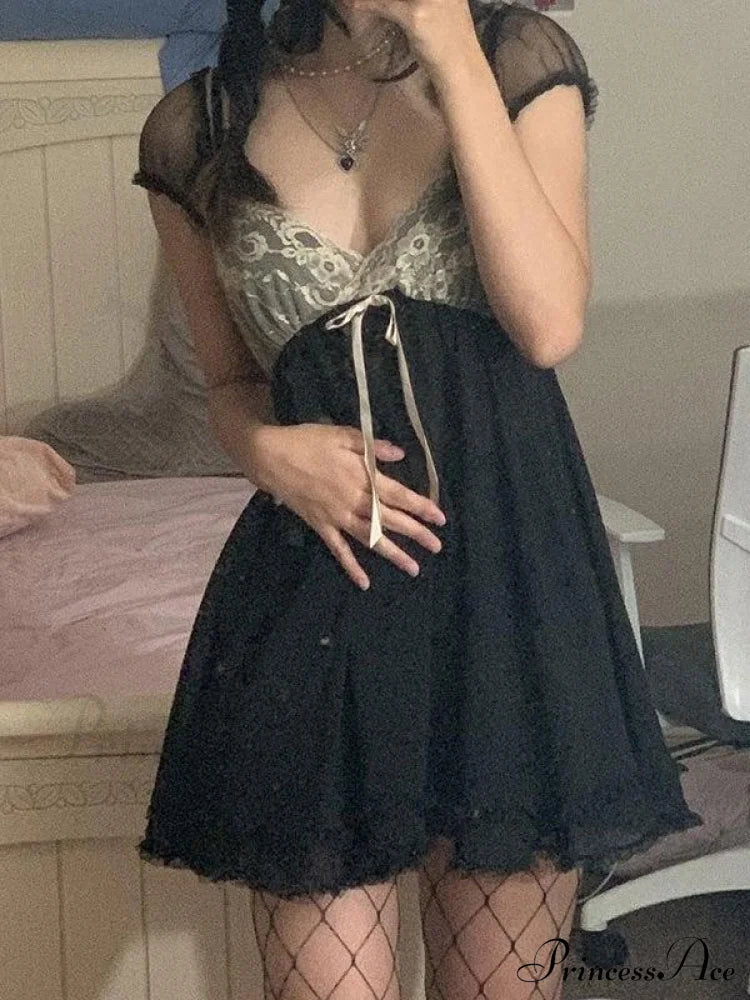 Fairy Vintage Graceful Printed Mini Skirt