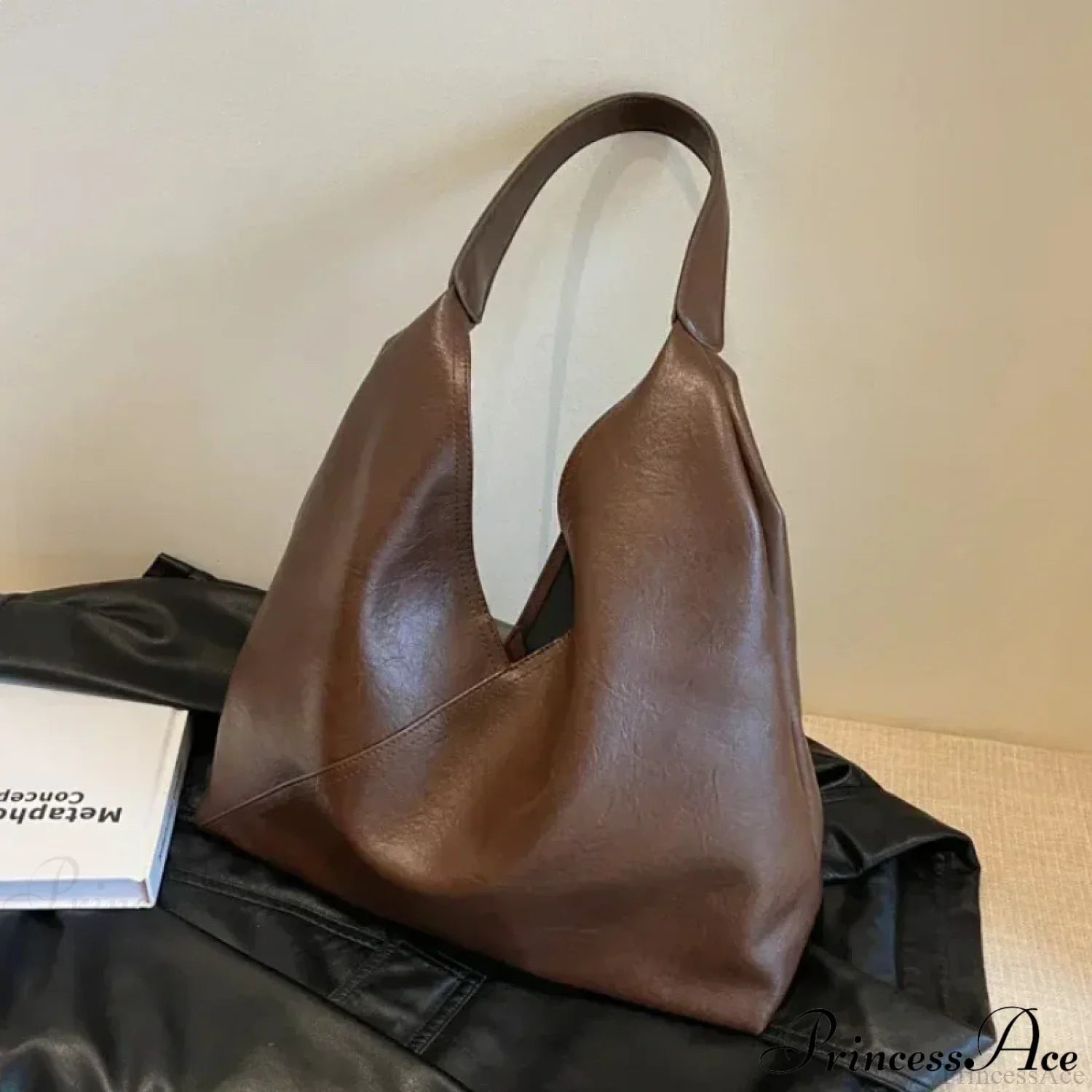 Fashion Leather Big Hobo Shoulder Bag