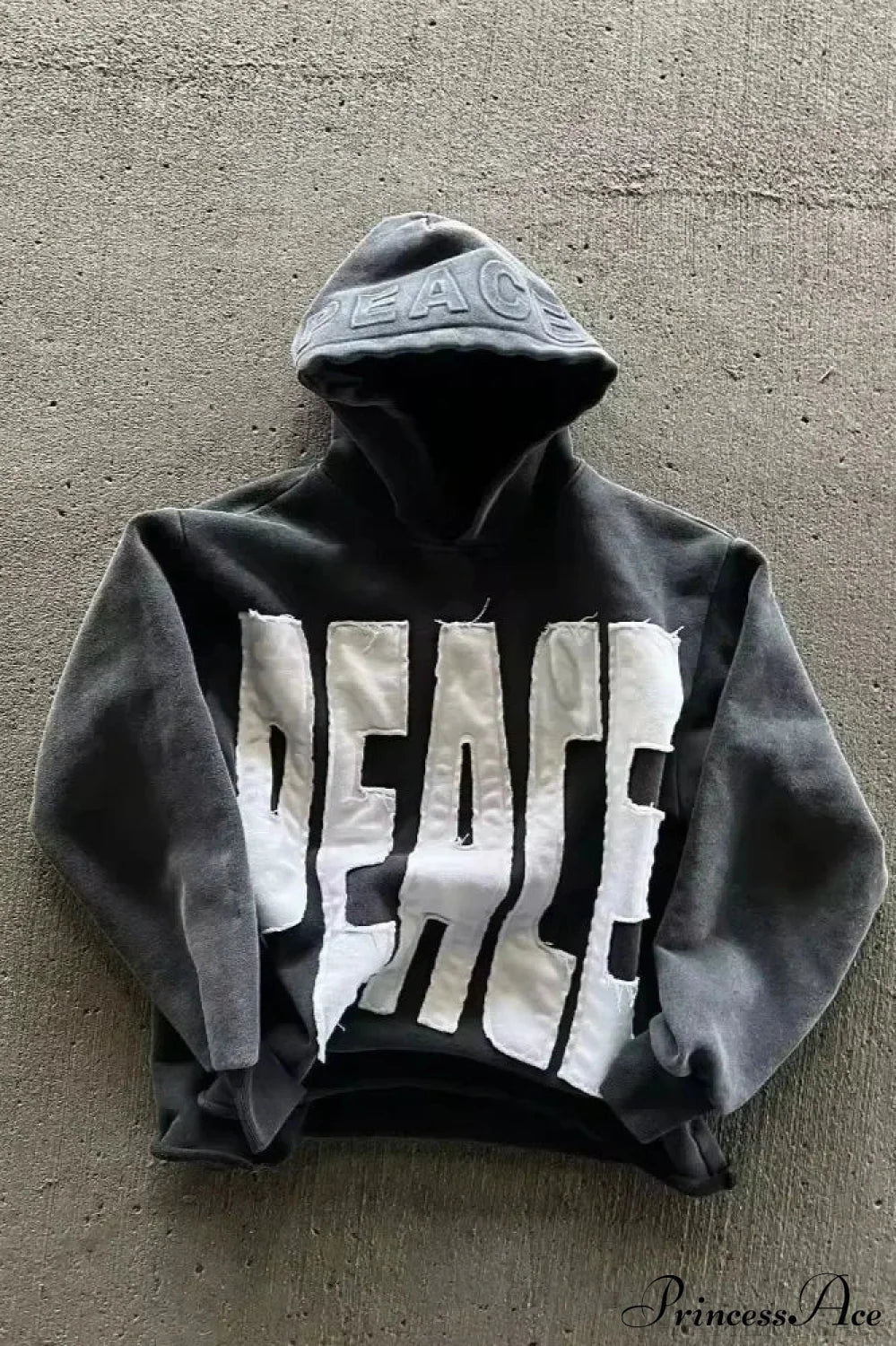 Fashion Trend Fleece Padded Zipper Hoodie Black 9 / M