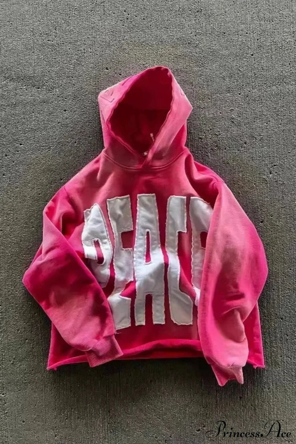 Fashion Trend Fleece Padded Zipper Hoodie Pink 2 / M