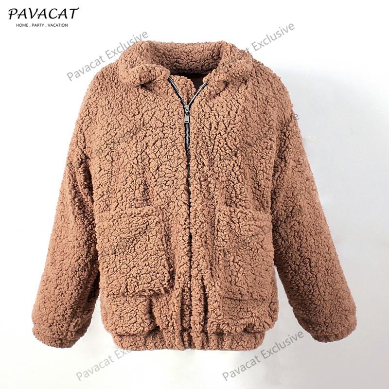 Oversized Faux Lambswool Coat for Cozy Winter Style