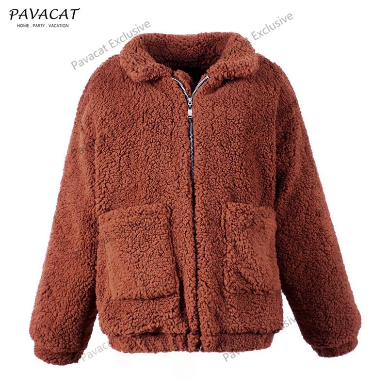 Oversized Faux Lambswool Coat for Cozy Winter Style