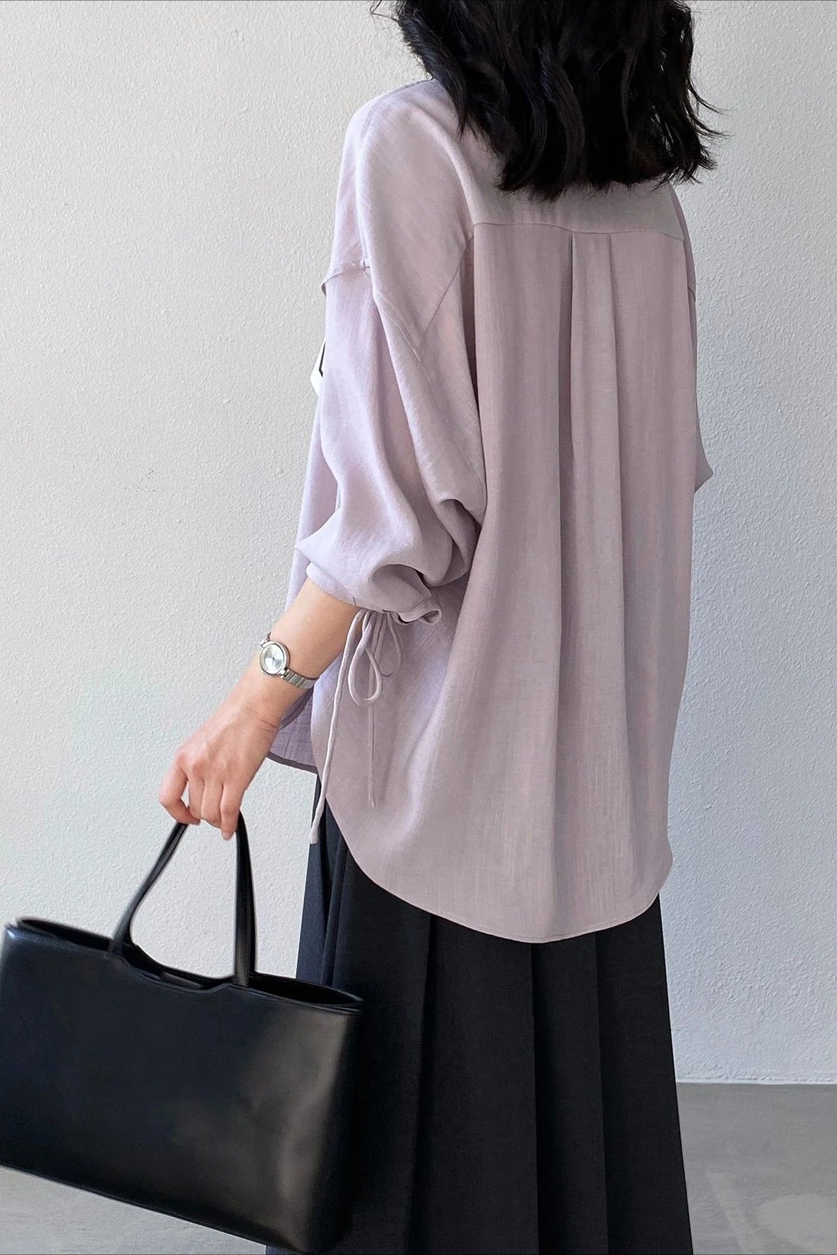Romantic Retro Relaxed Long Sleeve Top