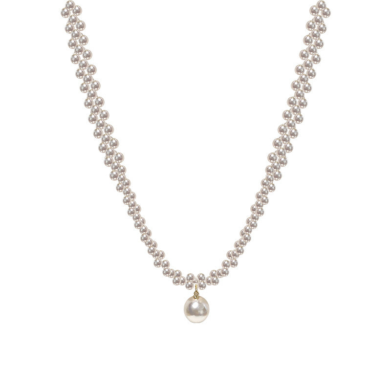 Three Row Pearl Necklace