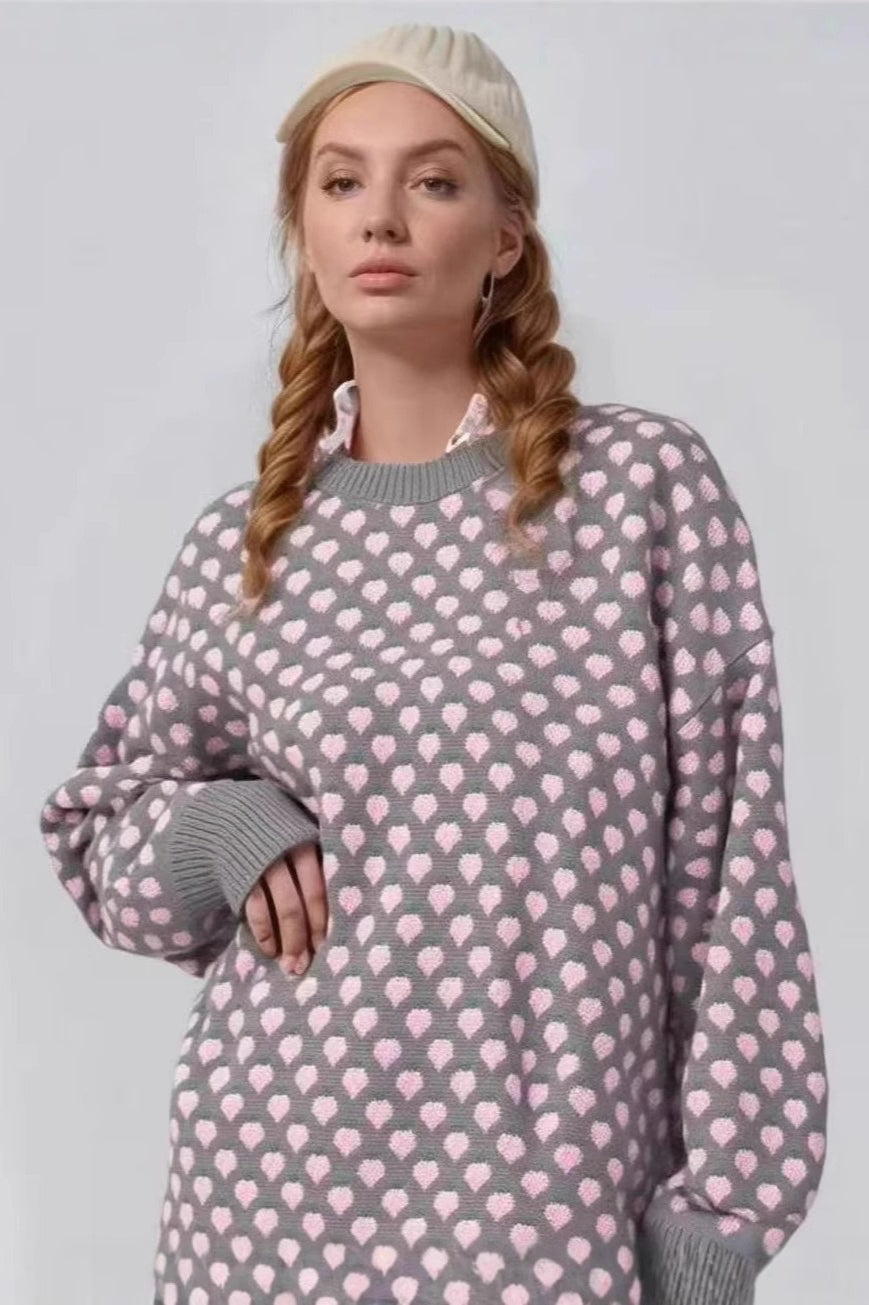 Strawberry Jacquard Knit Sweater 5