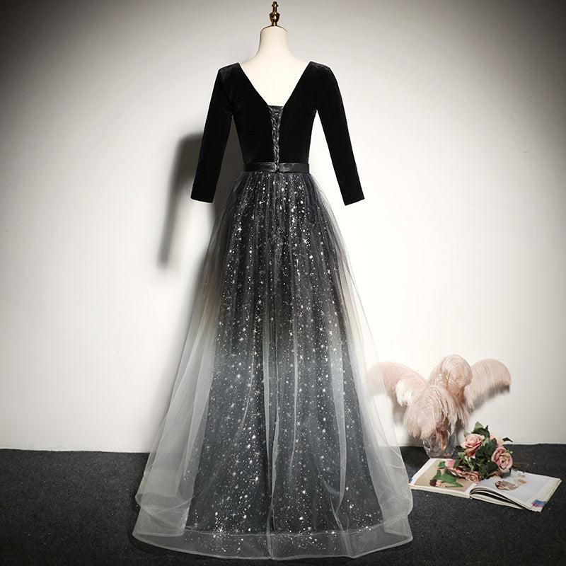 Long evening dress bridesmaid dress prom dress - Fashionpara