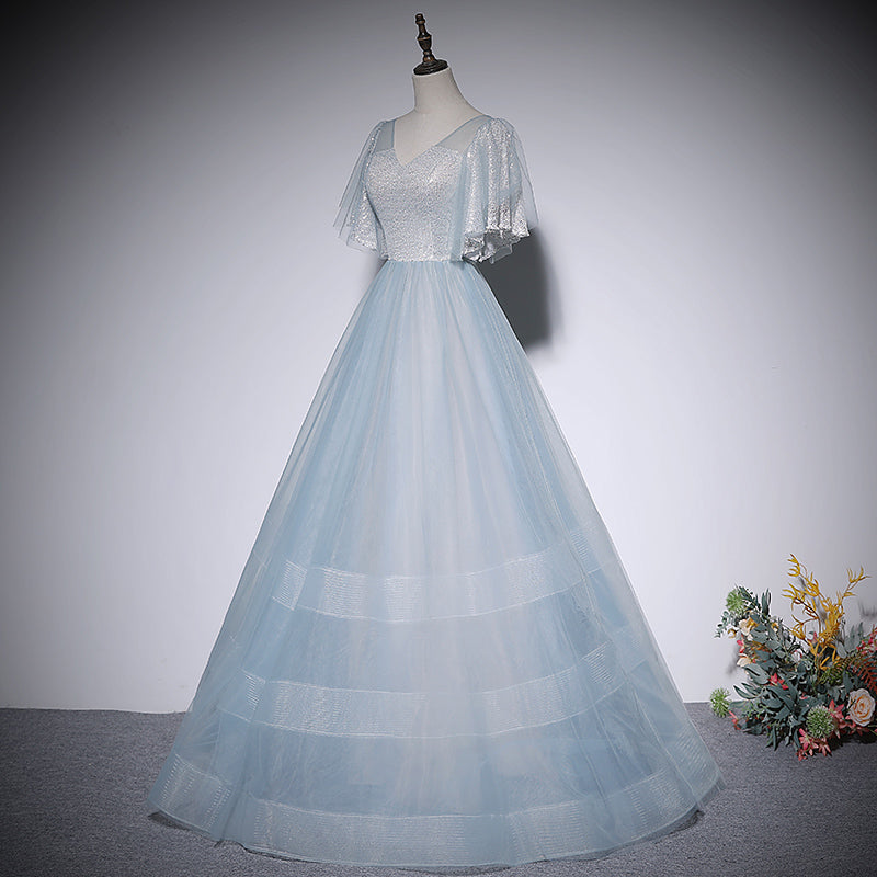 A line evening dress new prom dress party gowns - Fashionpara