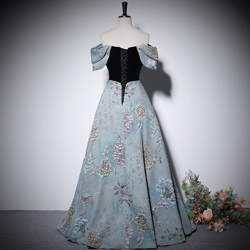 A line evening dress new prom dress party gowns - Fashionpara