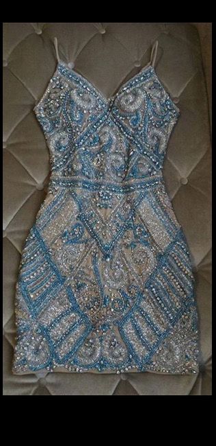 Shinning Crystal Beaded Sheath Short Homecoming Dress - Fashionpara