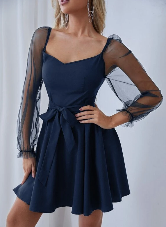 Sweetheart Neck Party Dress homecoming Dresses - Fashionpara