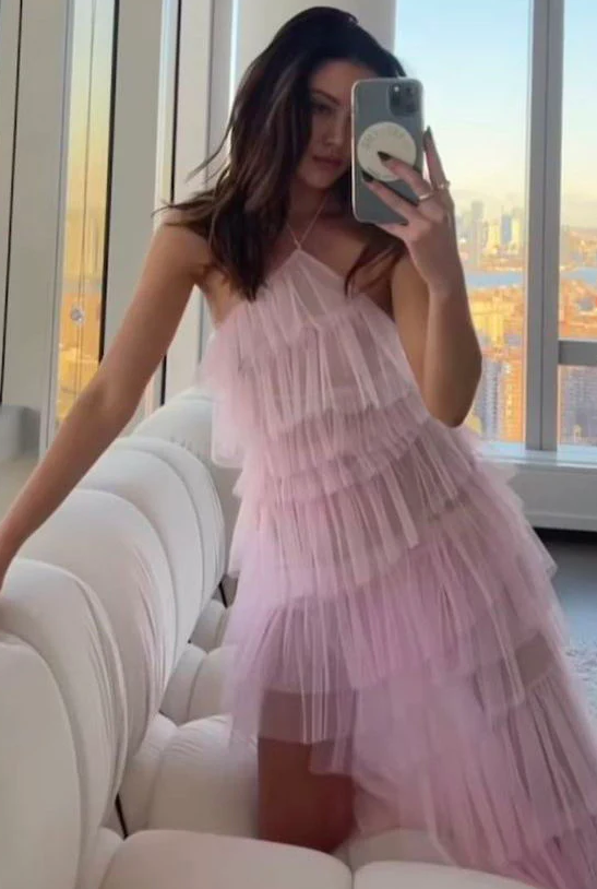 Unique Halter Layered Tulle Prom Dresses, New Long Bridesmaid Dresses - Fashionpara