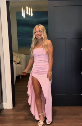 pink Prom Dresses Formal Graduation Gowns Princess Dress - Fashionpara