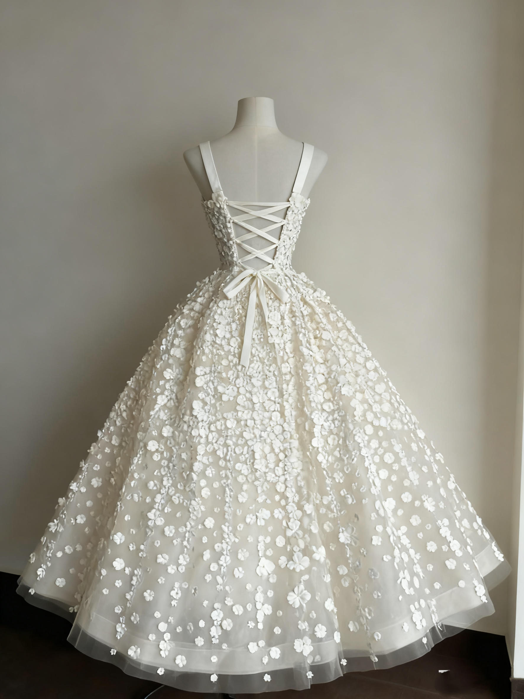 A Line Prom Dress With Flower Cute 16th Birthday Outfit Party Dress - Fashionpara