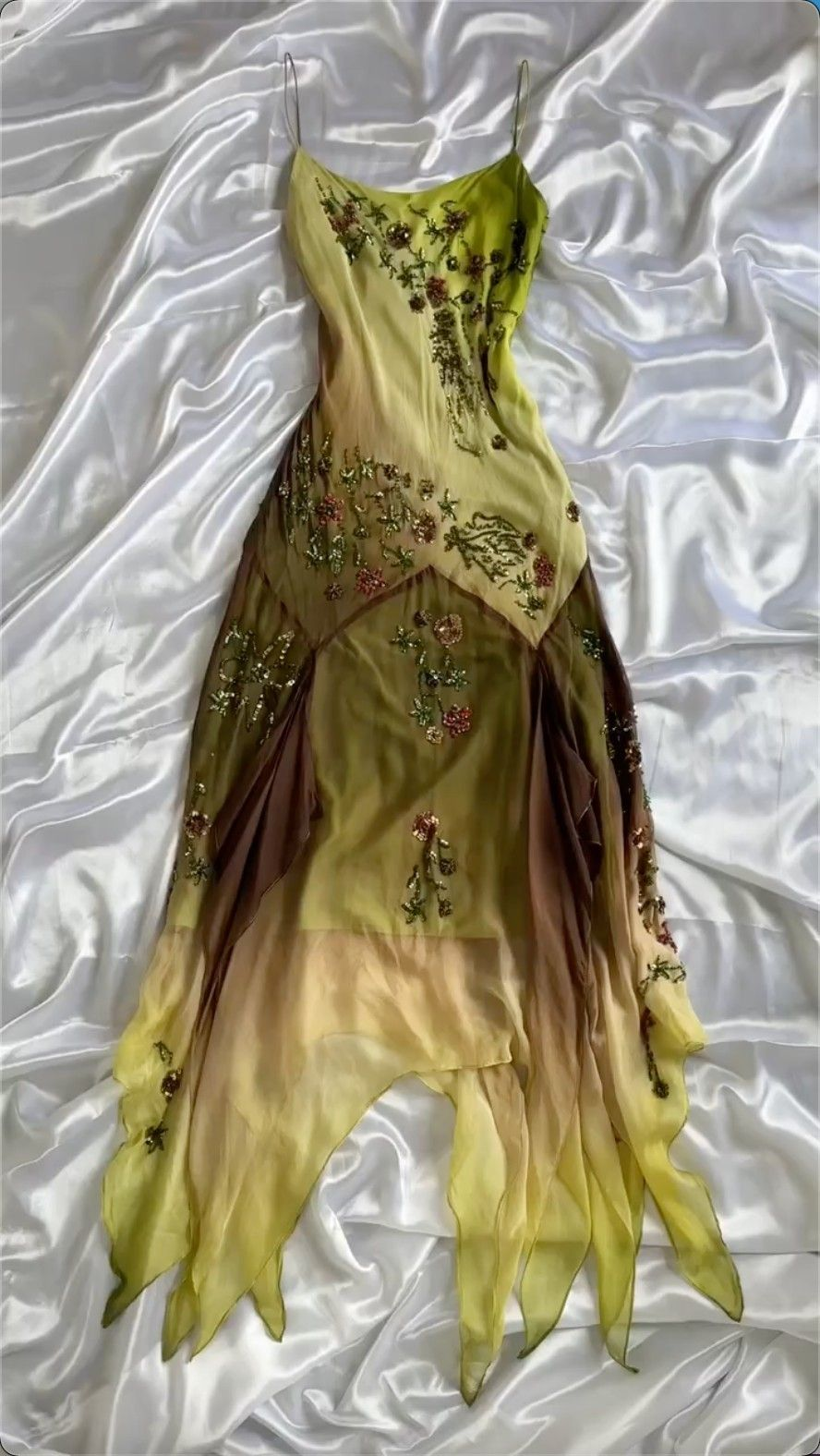 Beaded Vintage Long Prom Dress Retro Charming Evening Dress - Fashionpara