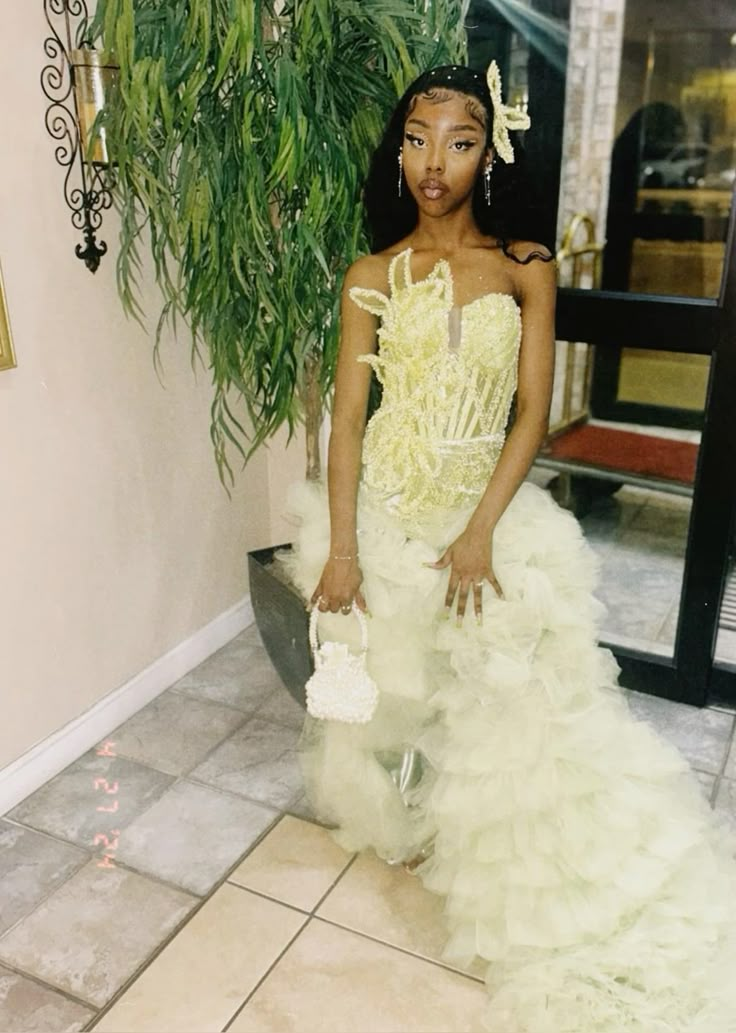 Luxury Tulle Prom Dress Black Girl Birthday Outfit Formal Graduated Dress - Fashionpara