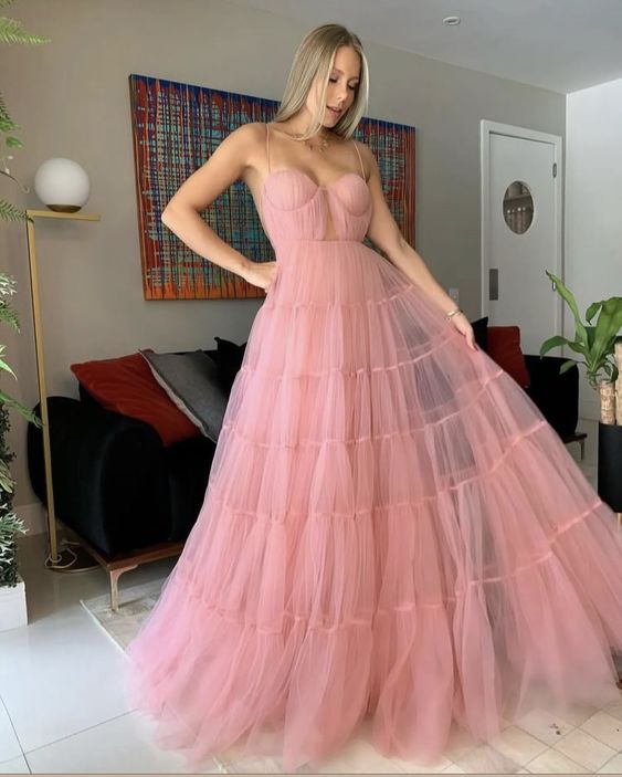 Pink Prom Dress, Graduation Party Dresses, Prom Dresses For Teens - Fashionpara