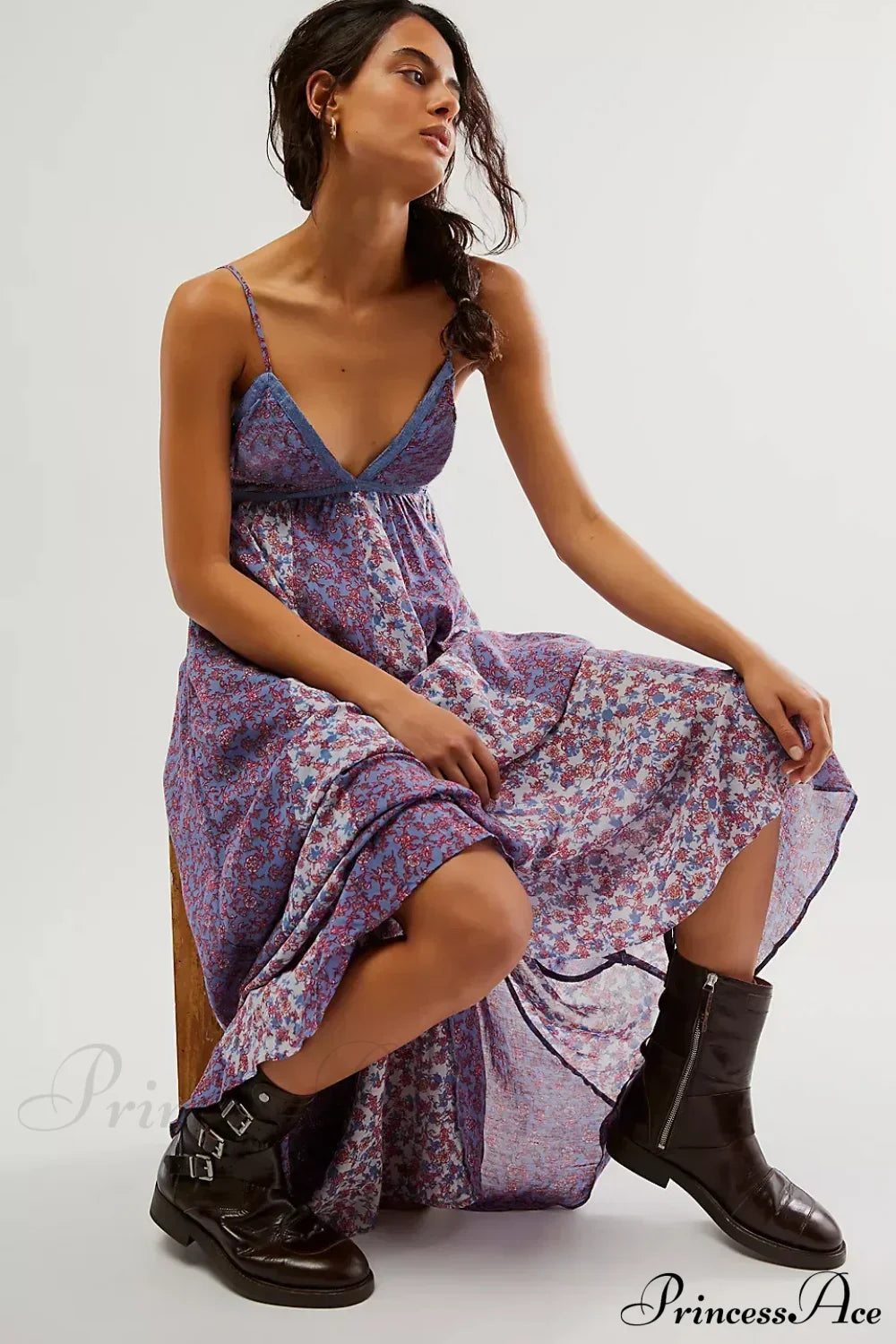 Fine Chiffon Floral Boho Dress