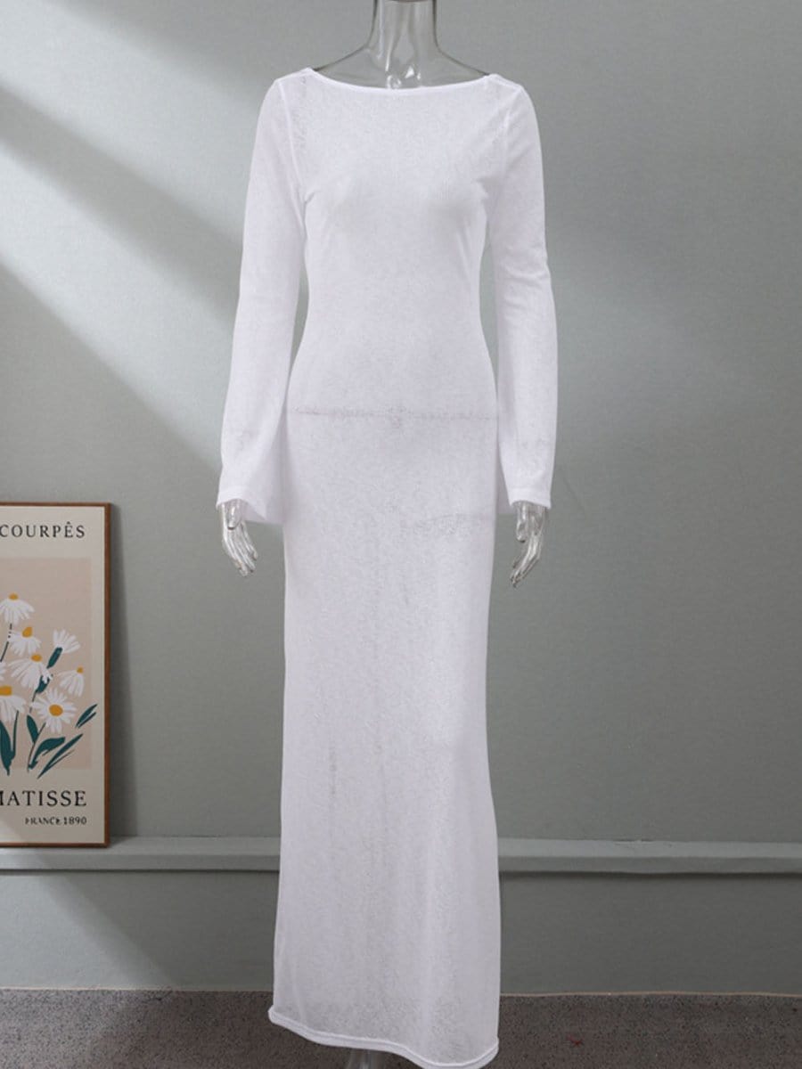 Fiona Backless Maxi Dress - Fashion Pov