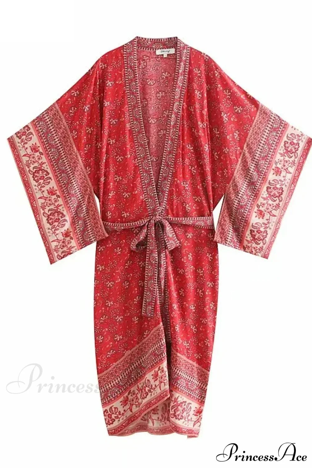 Floral Bat Sleeve Boho Kimono Swimwear Dress