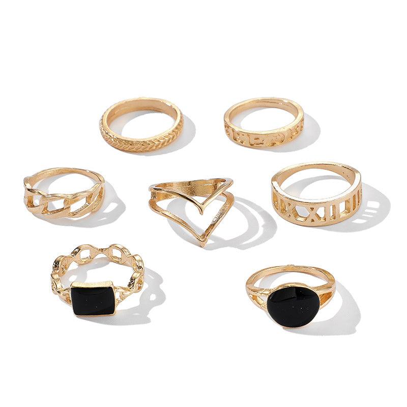 KittenAlarm - Floretta 7-pieces Assorted Ring Set