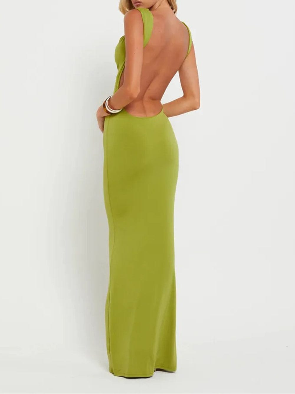 Backless Bodycon Maxi - Fashionpara