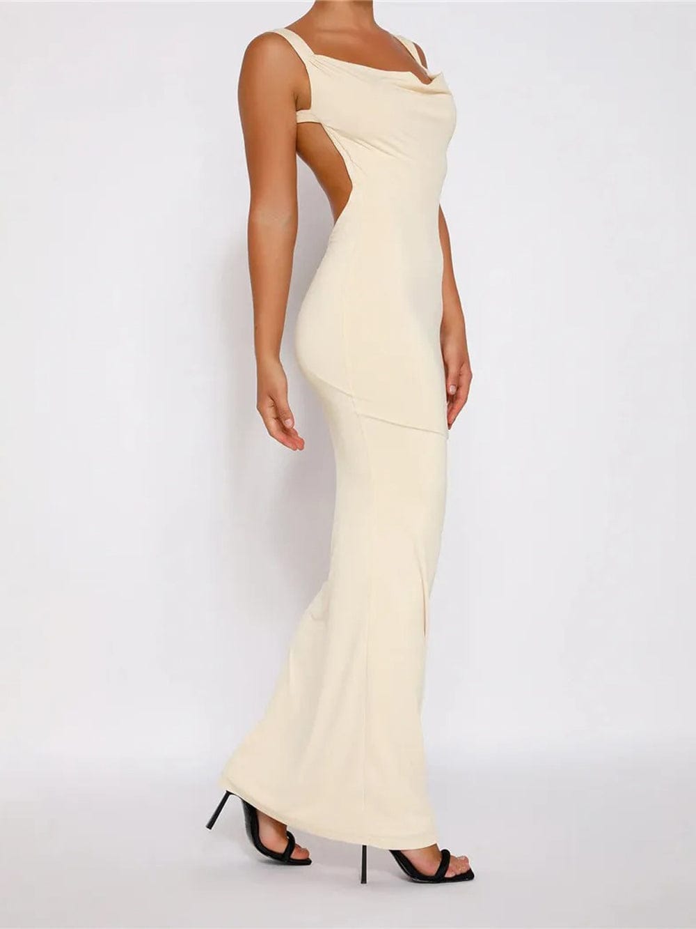 Backless Bodycon Maxi - Fashionpara