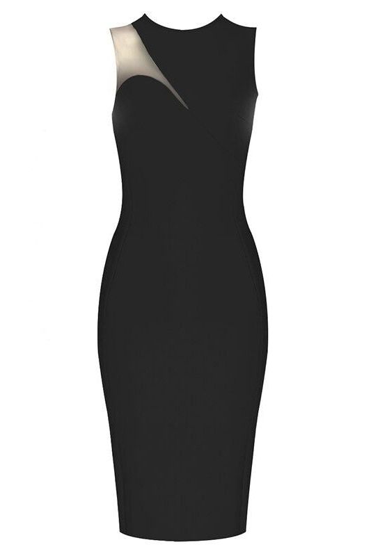 Gia Bandage Dress - Classic Black - Fashionpara