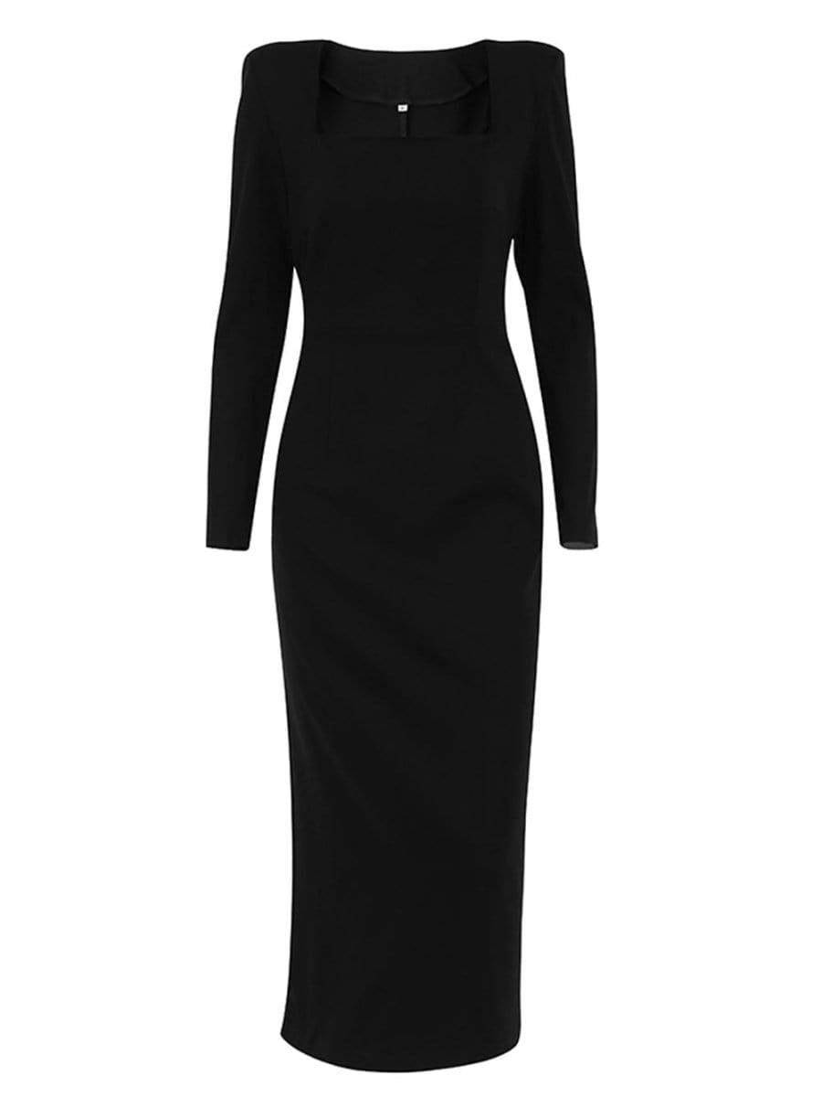 Bodycon Midi Dress - Fashionpara