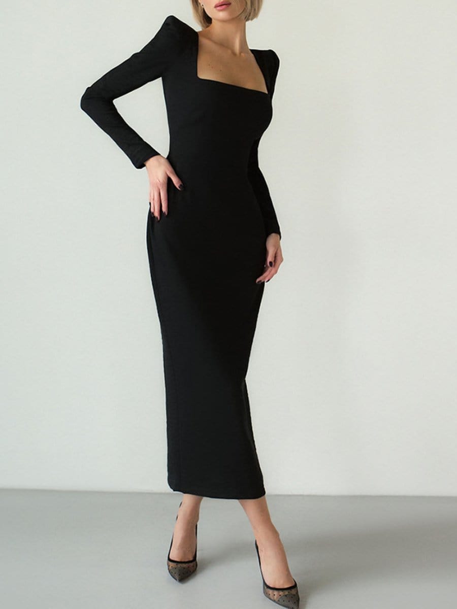 Bodycon Midi Dress - Fashionpara