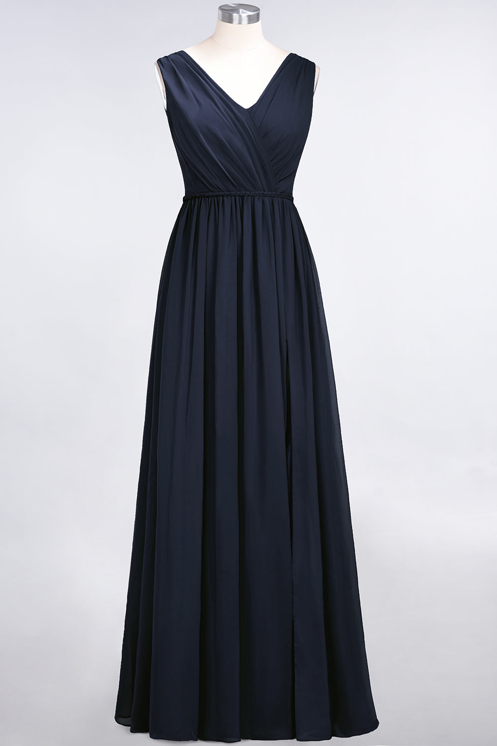 Glamorous TulleV-Neck Ruffle Burgundy Bridesmaid Dresses