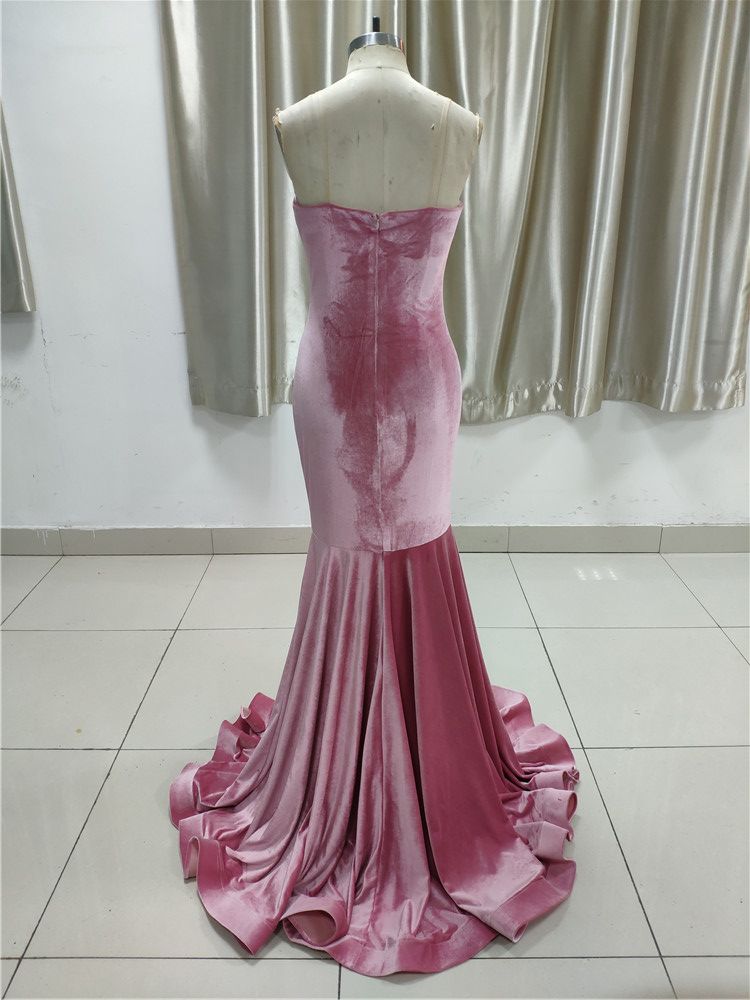 Gorgeous Strapless Sweetheart Long Prom Dress with Appliques Beadings - Fashionpara