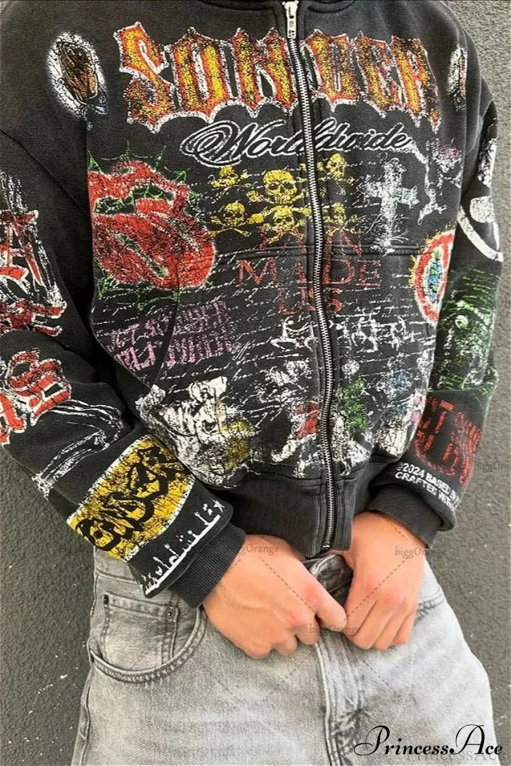 Gothic Punk Streetwear Hoodie