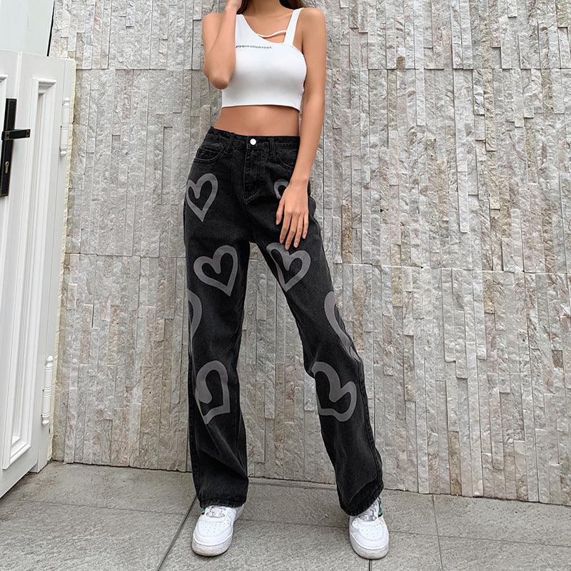 KittenAlarm - Hadassah Hearty Denim Wide Jeans