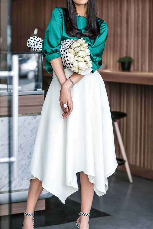 Half Sleeve Belt Top