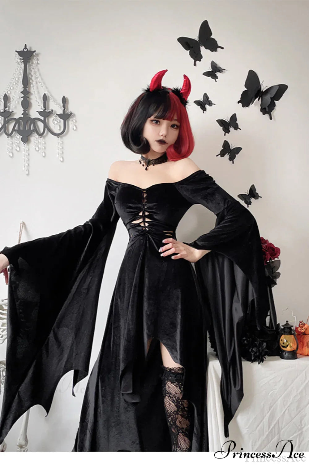 Halloween Cloak Gothic Dress