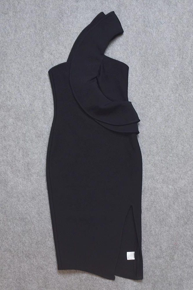 Hayley Bodycon Dress - Classic Black - Fashionpara