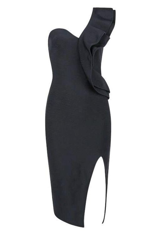 Hayley Bodycon Dress - Classic Black - Fashionpara