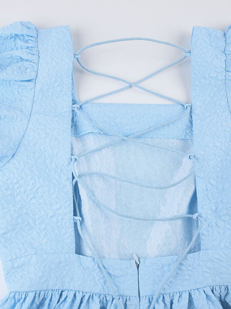 Backless Mini Dress - Fashionpara