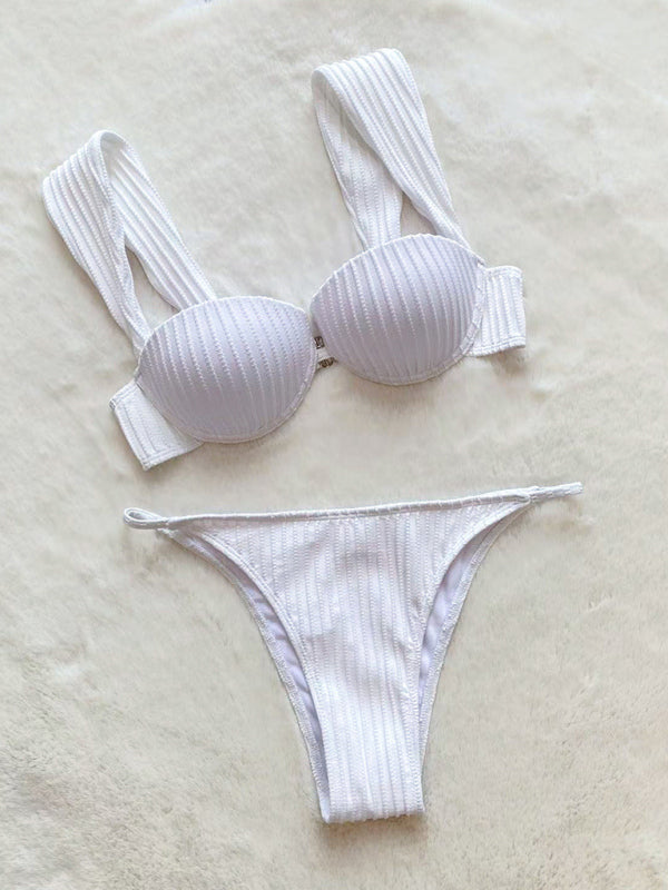 Women's Beach Vacation Sexy Suspender Two-piece Bikini - Fashionpara