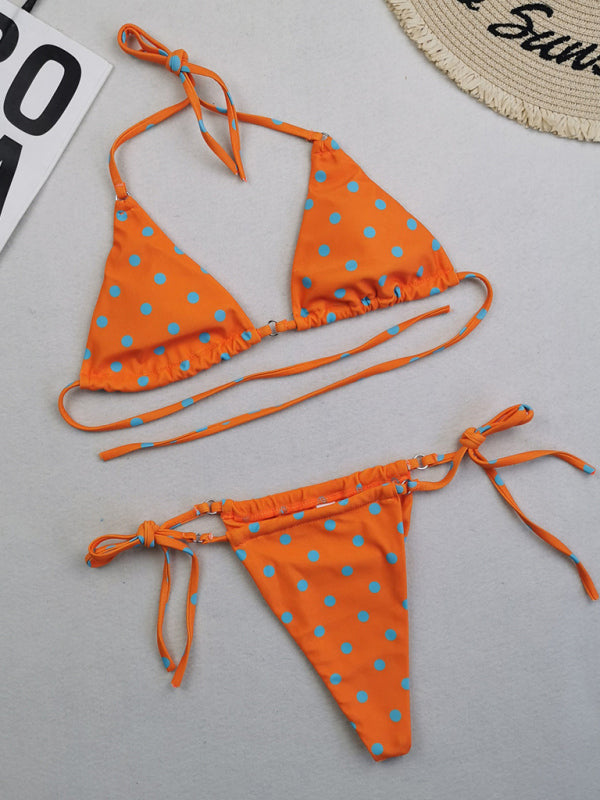 Women's Beach Metal Ring Straps Sexy Two-piece Bikini - Fashionpara