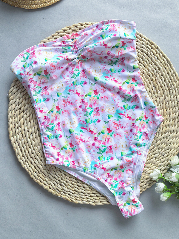 Women's Fashion Sexy Bandeau One-Piece Swimsuit - Fashionpara