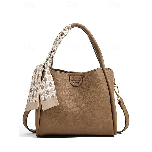 Bag Bucket Handbag PU Bags Shoulder Crossbody